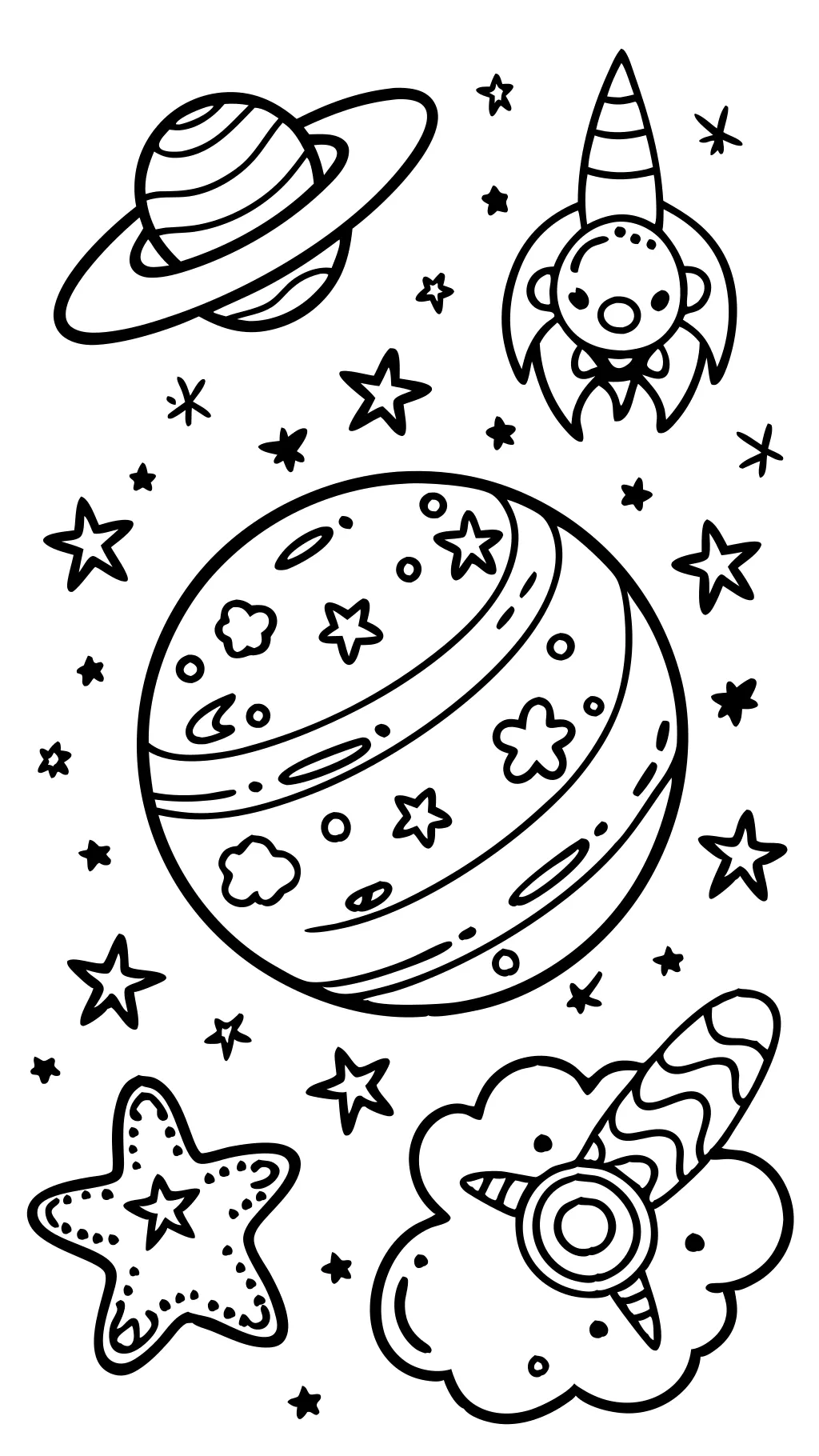 galaxy coloring pages